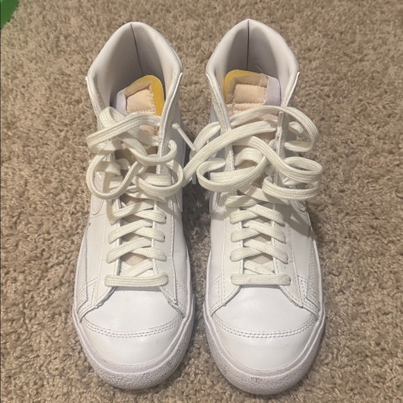 White High-Top Sneakers - Picture 1 of 5